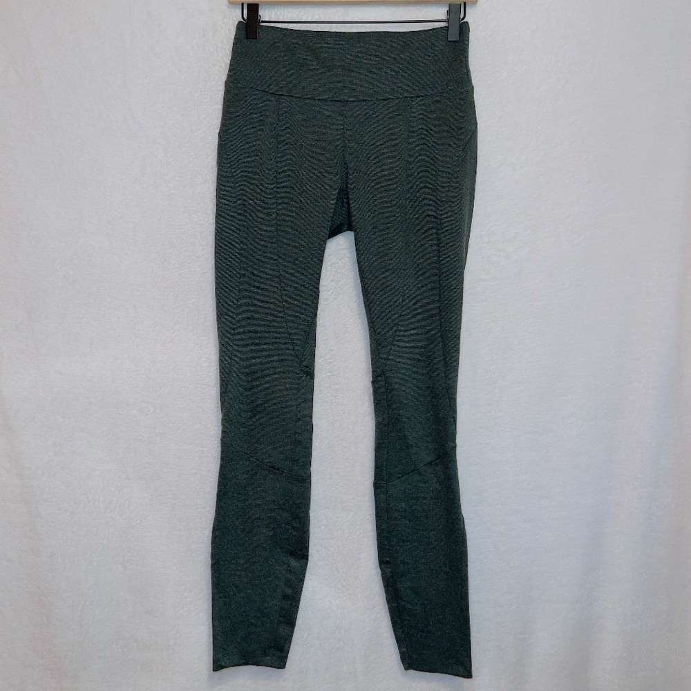 Prana Green Mid Rise Ankle Length Leggings size small